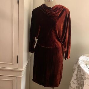 ALC velvet rust dress.